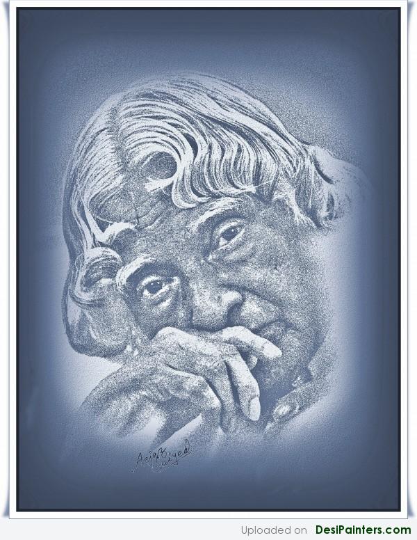 Digital Painting Of A.P.J.Kalam - DesiPainters.com