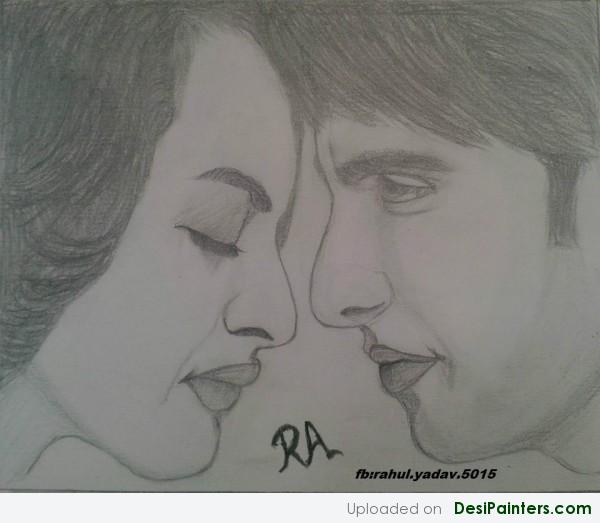 Pencil Sketch Of Lootera Movie