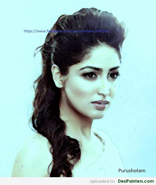 Oil Painting Of Yami Gautam