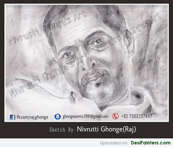 Pencil Sketch Of Nana Patekar - DesiPainters.com