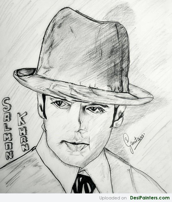 Pencil Sketch Of Salman Khan - DesiPainters.com