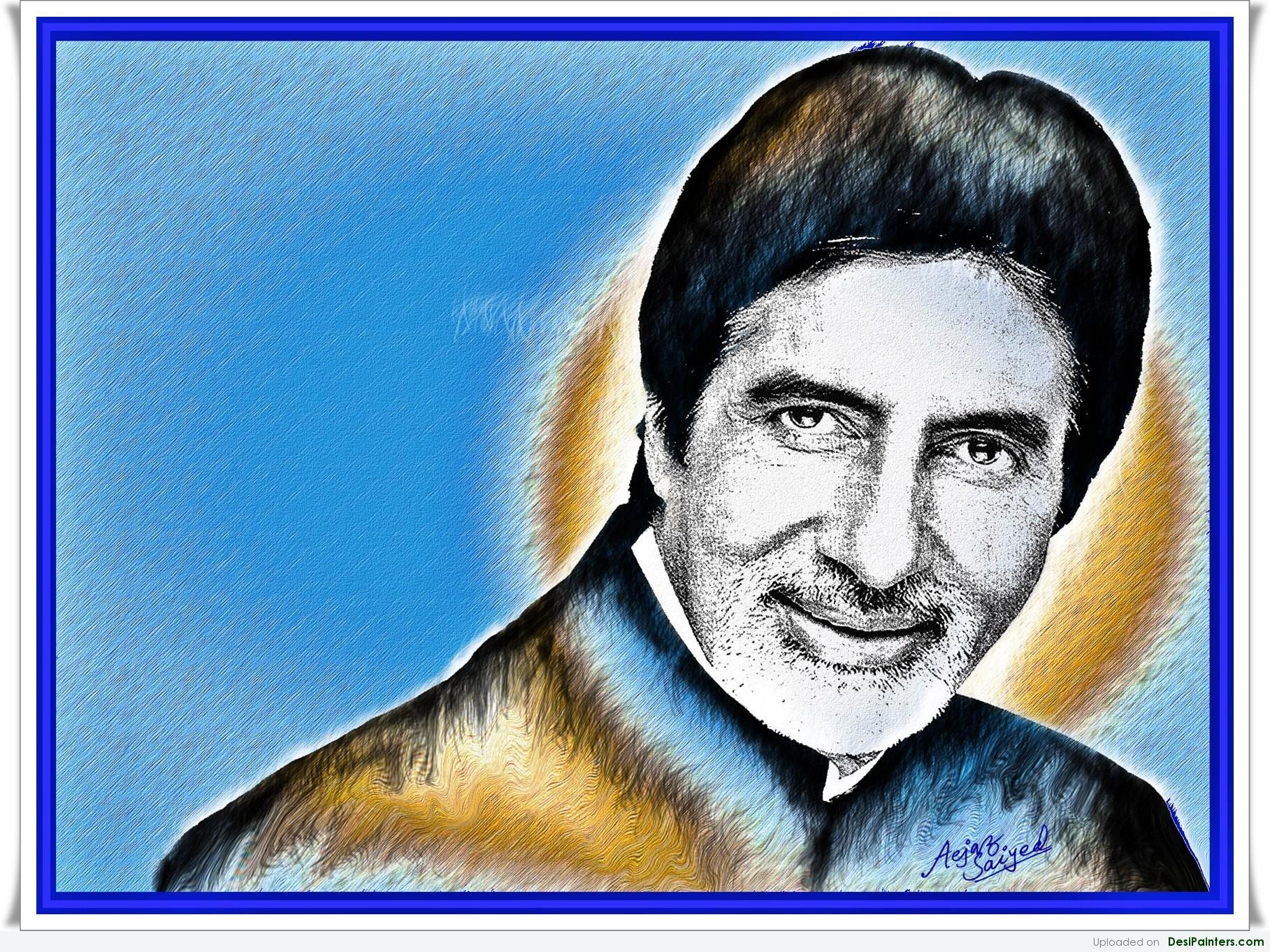 amitabh bachchan living room painting