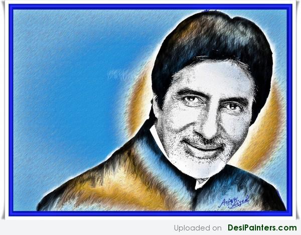 Painting Of Amitabh Bachchan