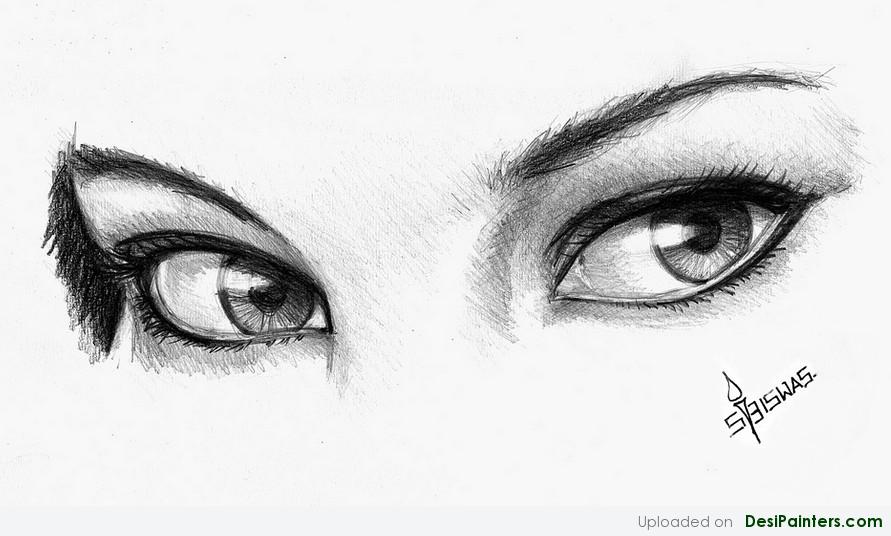 Pencil Eye Drawing, Eye Illustration, Home Decoration, Beautiful Eyes,  Black and White, Bimsblossom, Woman of Worth - Etsy Israel