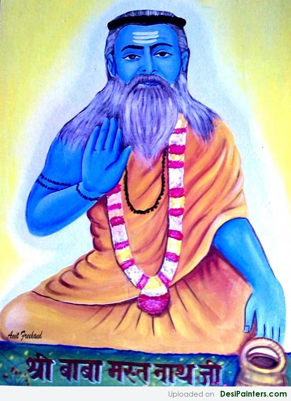 Painting Of Baba Mastnath By Amit