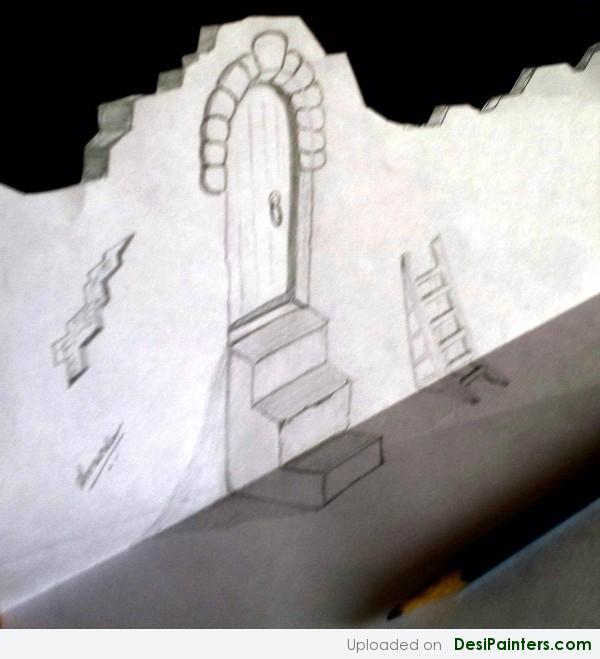 Pencil 3D Sketch by Amardeep