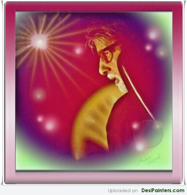 Painting Of Amitabh Bachchan - DesiPainters.com