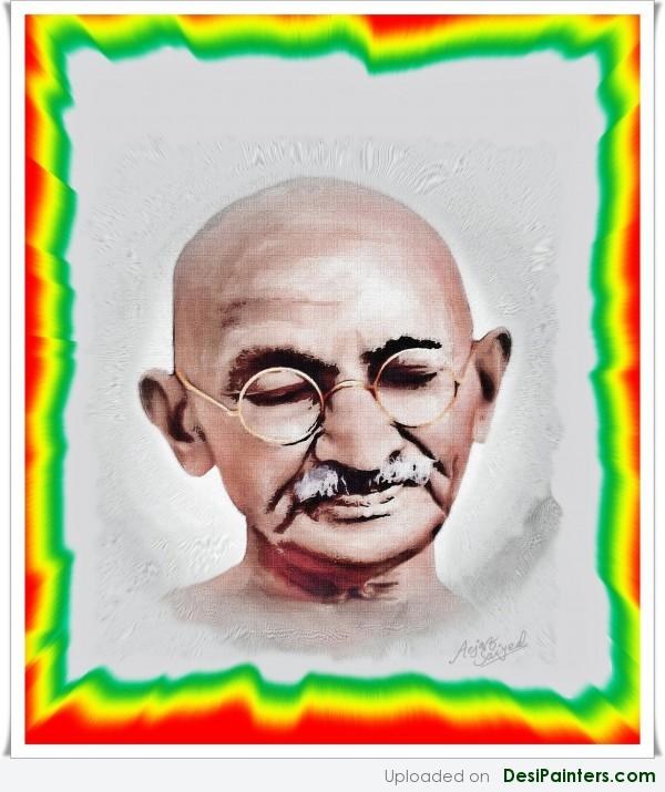 Painting Of Mahatma Gandhi - DesiPainters.com