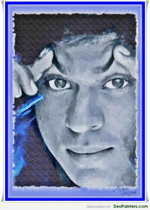 Painting Of Actor Shahrukh Khan