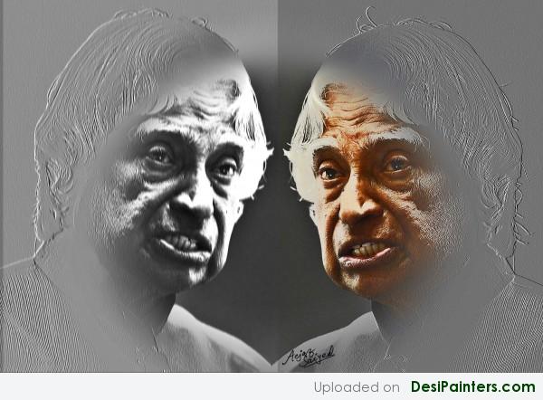 Digital Painting Of A.P.J.Kalam