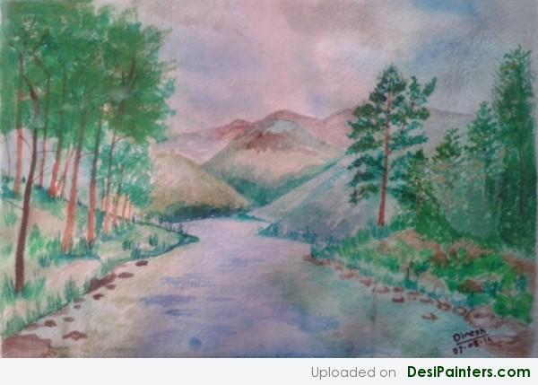 Painting Of A Landscape - DesiPainters.com