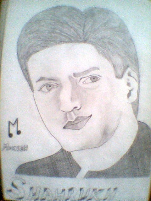 Sketch Of Shahrukh Khan By MUKESH PATEL - DesiPainters.com