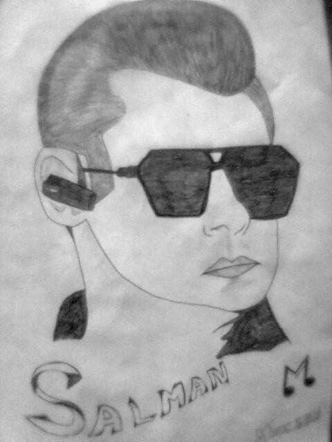 Pencil Sketch Of Salman Khan - DesiPainters.com