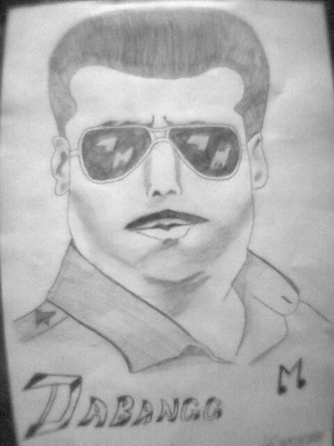 Sketch Of Salman Khan By Mukesh Patel