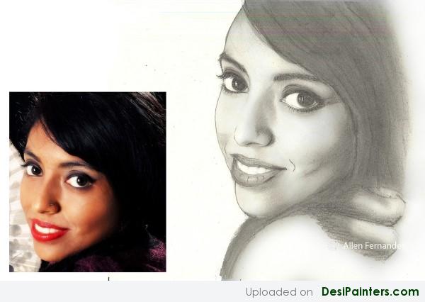 Pencil Sketch By Allen Fernandes - DesiPainters.com