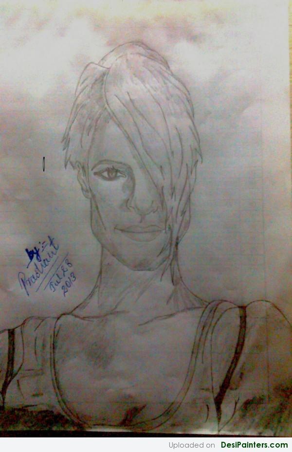 Sketch Of Emma Hewitt - DesiPainters.com