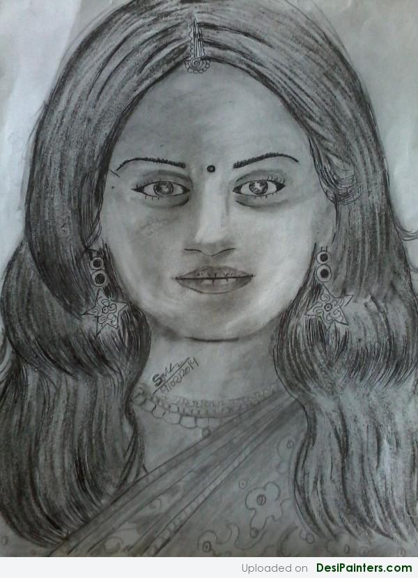 Sketch of my friend Tapaswini - DesiPainters.com