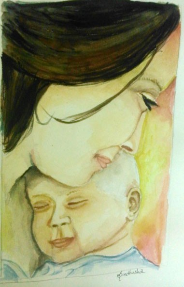 indian mother and child paintings