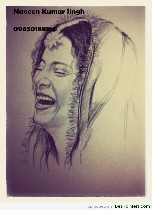 Sketch Of My Dream Queen – Kangana - DesiPainters.com