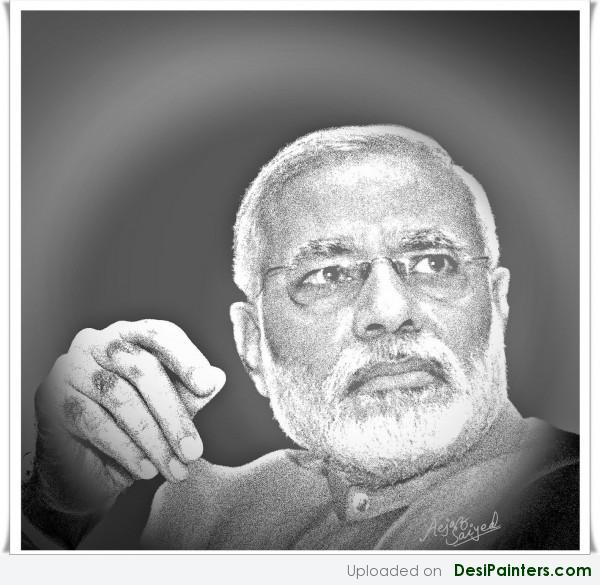 Painting Of Narendra Modi - DesiPainters.com
