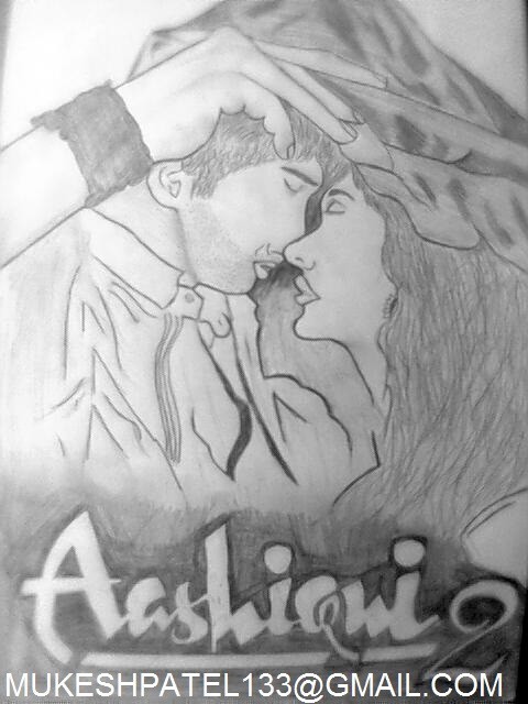 Pencil Sketch Of Aashiqui 2 