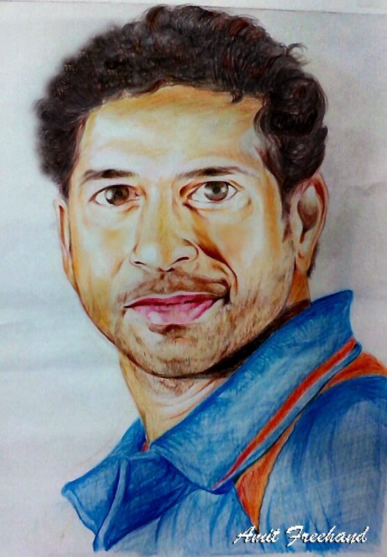 God Of Cricket,Sachin Tendulkar - DesiPainters.com