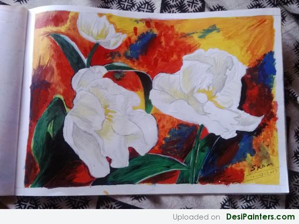 Painting Of Beautiful Flowers - DesiPainters.com