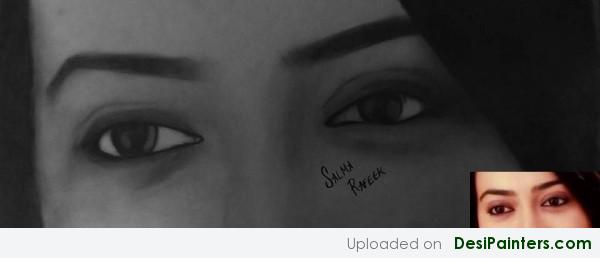 Sketch/Portrait of Surbhi Jyoti by Salma Rafeek