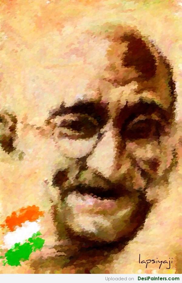 Painting Of Gandhi Ji - DesiPainters.com