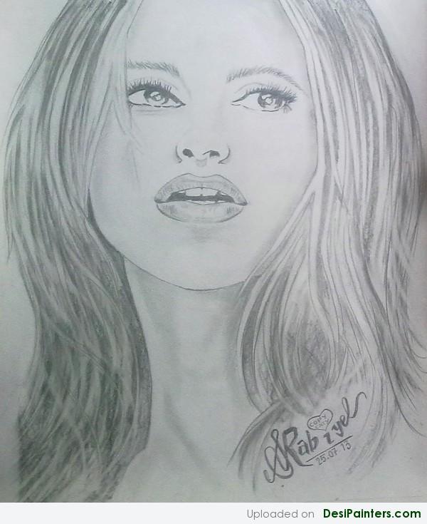 Sketch Of A Girl By Rabiyel