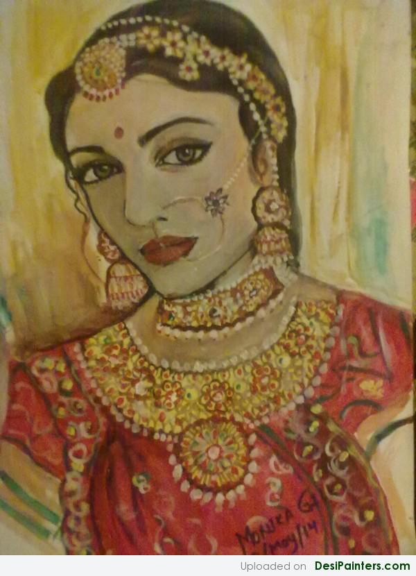 Painting Of Bollywood Actress Aishwarya Rai - DesiPainters.com