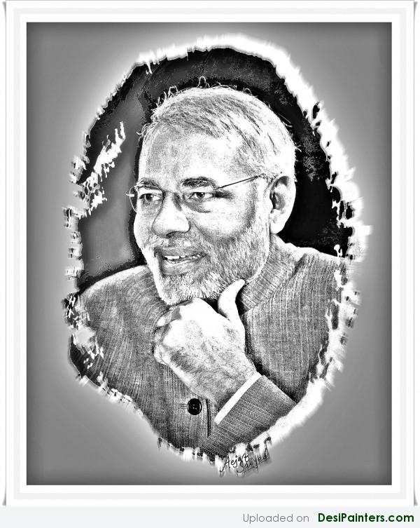 Painting Of Narendra Modi - DesiPainters.com