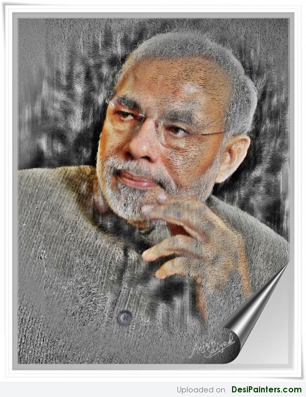 Painting Of Shri Narendra Modi - DesiPainters.com