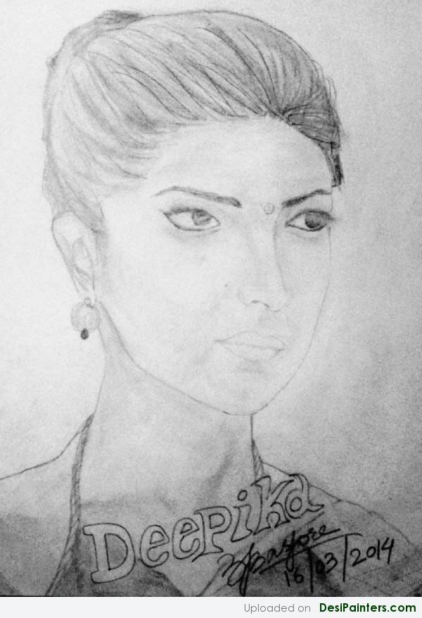 Pencil Sketch Of Deepika Padukone