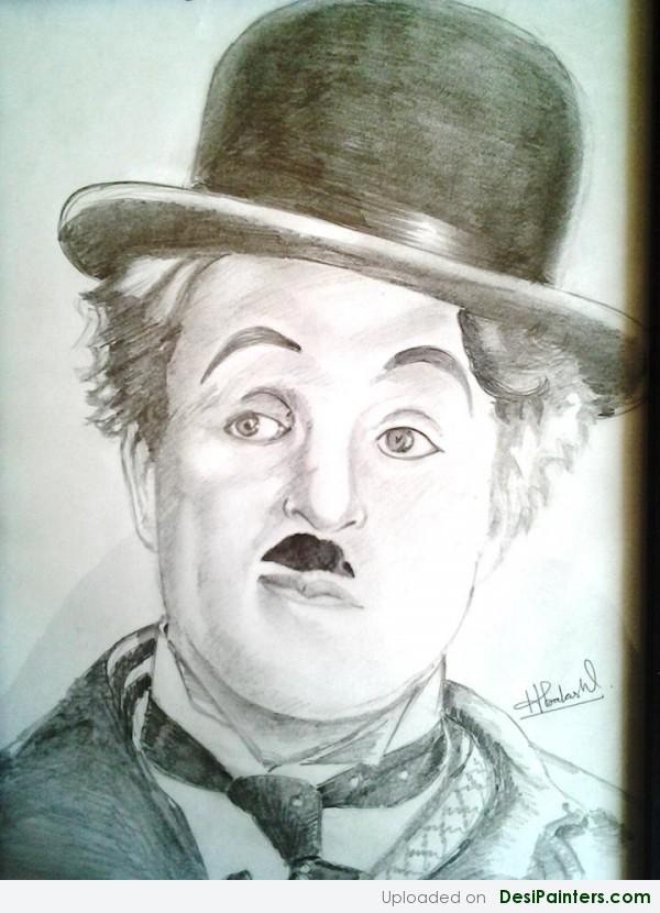 Sketch Of Charlie Chaplin By Himanshu Prakash - DesiPainters.com