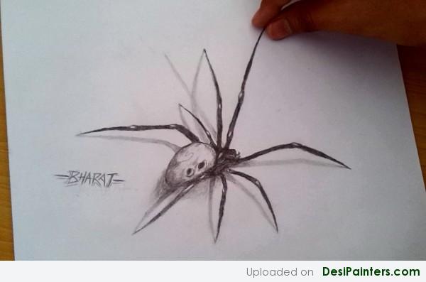 3d Art Of A Spider By Bharat Rathore - DesiPainters.com