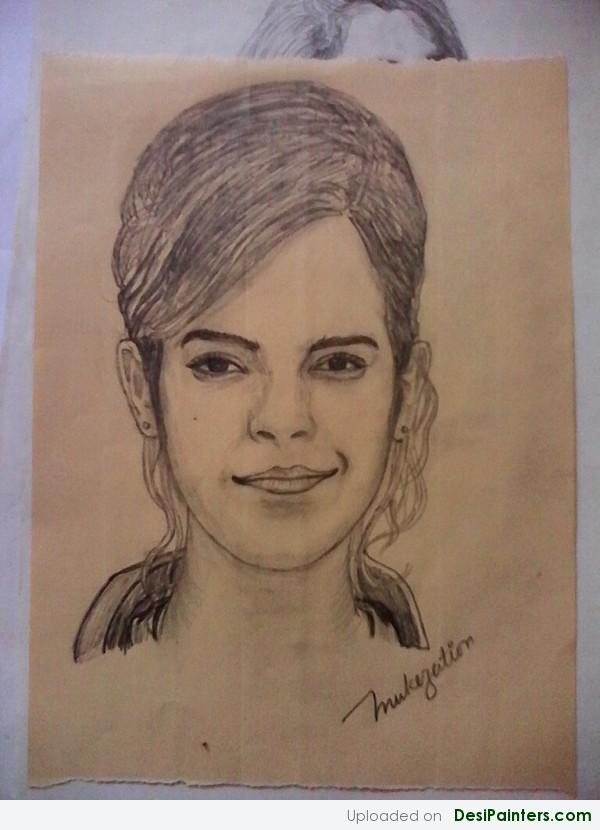 Pencil Sketch Of Emma Watson