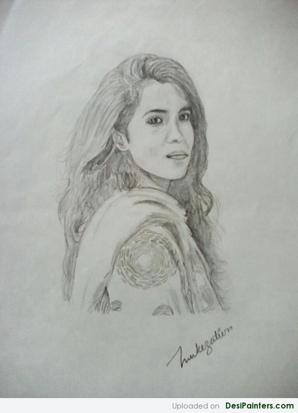 Sketch Of his friend By Mukesh - DesiPainters.com