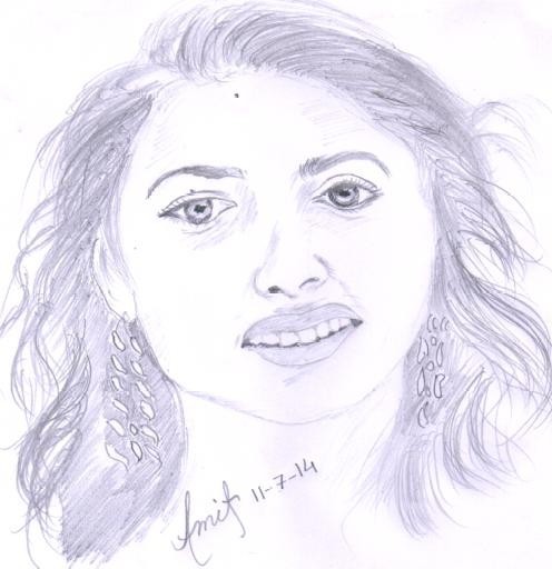 Pencil Sketch Of Actress Tamnna - DesiPainters.com