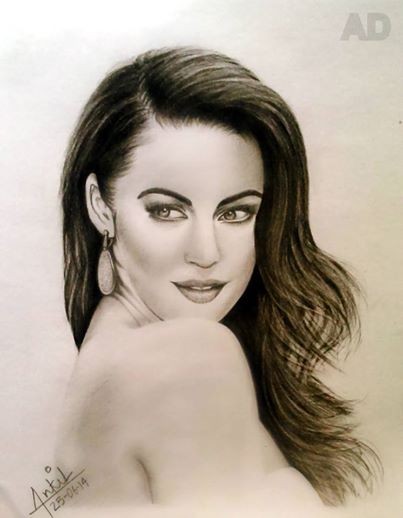 Sketch Of Hollywood Actress Megan Fox - DesiPainters.com