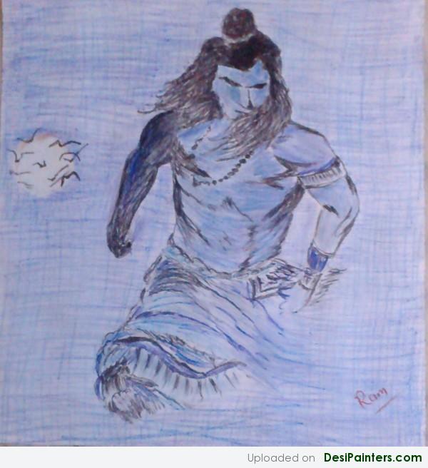 Painting of Har Har Mahadev - DesiPainters.com