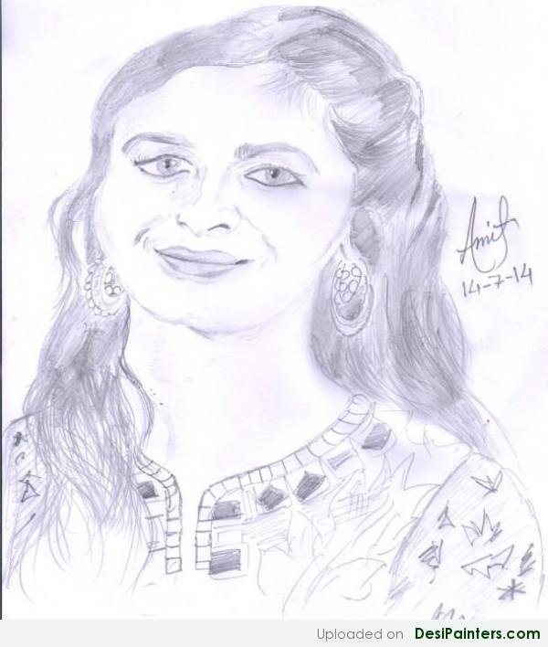 Pencil Sketch Of Alia Bhatt - DesiPainters.com