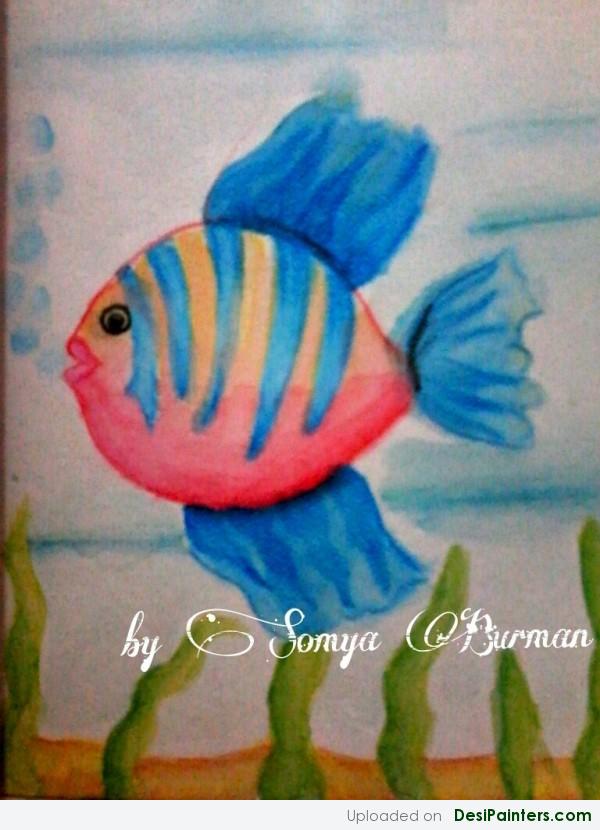 Watercolor Painting Of A Fish 