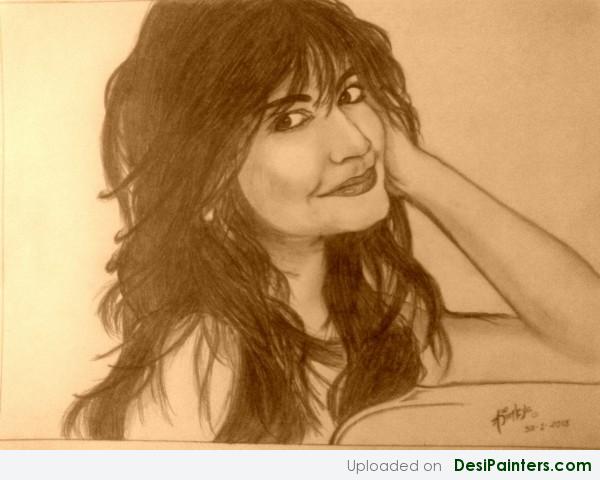 Anushka Sharma Sketch - DesiPainters.com