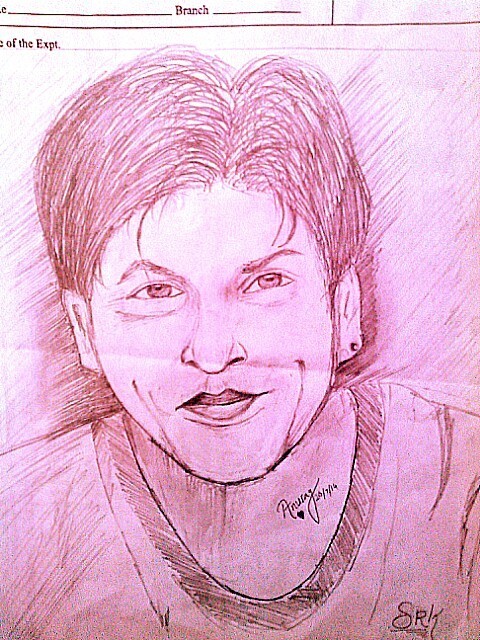 Shahrukh Khan Sketch - DesiPainters.com
