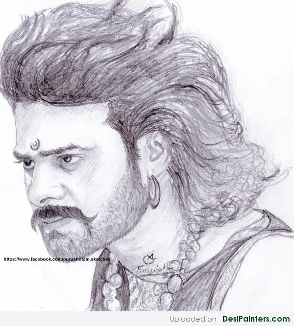 Prabhas – Bahubali Sketch - DesiPainters.com