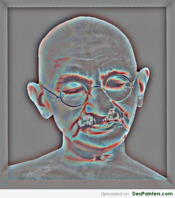 Gandhi Bapu - DesiPainters.com