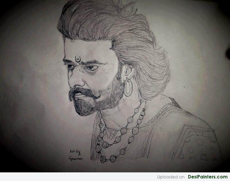 Baahubali Prabhas' sketch drawn with blazes is astounding, watch