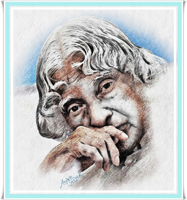 Dr.A.P.J.Kalam Digital Painting - DesiPainters.com