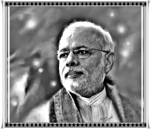 Narendra Modi Digital Picture - DesiPainters.com